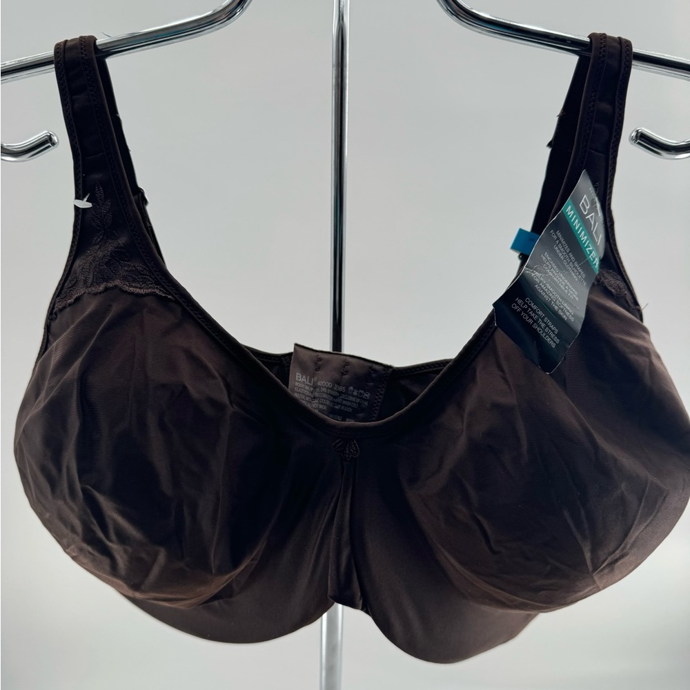 Bali Minimizer Bra Size 40DDD Lined 3385 Women's Comfort Brown NEW Brown RN15763 - Picture 2 of 7